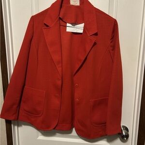 COS COB Vintage Vibrant Red Women's Blazer - Size 15/16